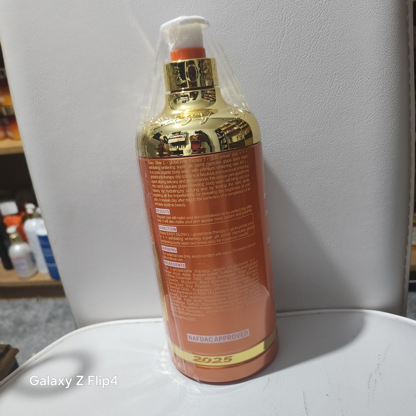 Easy Glow Egyptian Argan & Carrot Exfoliating Whitening Body Shower Gel Bath 1000ml