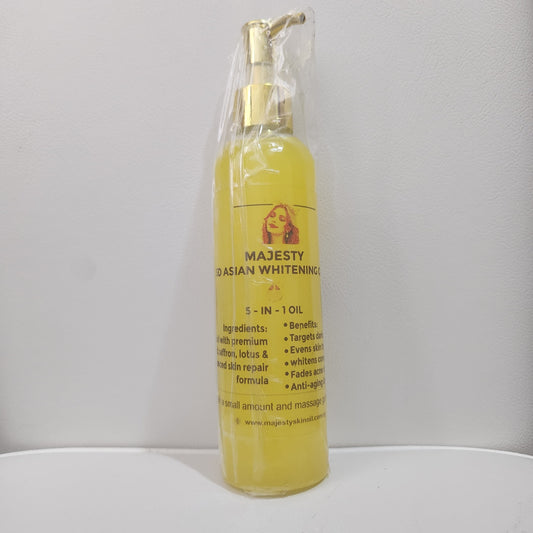 Majesty Asian Whitening 5-in-1 Oil for Skin Repair and Anti-Aging Formula with Premium Ingredients