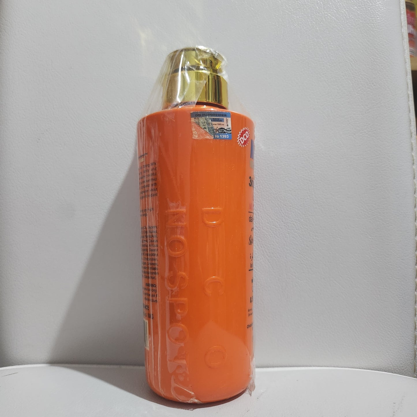 No Spot Triple Tone Carrot & Alpha Hydroxy Daily Moisturizing Skin Toning Milk with Retinol Glutathione & Salicylic Acid 17 fl oz for Smooth Skin Care - Moisturizer