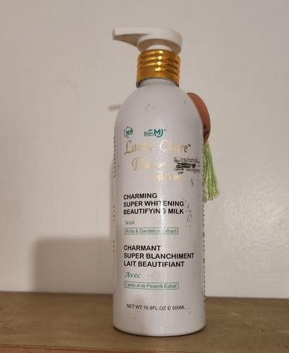 Lactic Claire Diamond Glowing charming Super Whitening Beautifying Milk Body Lotion 500ml