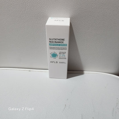 APLB Glutathione Niacinamide Ampoule Serum for Radiant Skin Care with 20% Gluta and 10% Niacinamide