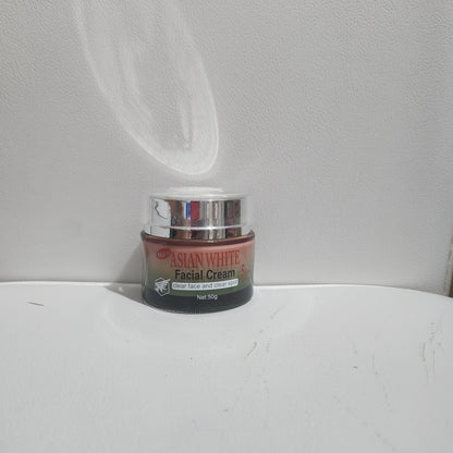 Asian White Facial Cream 50g - Clear Face and Body Care Product for Radiant Skin