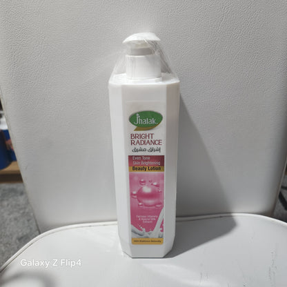 Jhalak Bright Radiance Even Tone Skin Brightening Beauty Lotion for All Skin Types with Natural Milk Extracts
