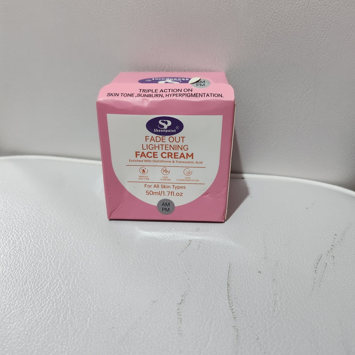 Skeenpoint Beauty Fade Out Lightening Face Cream 50ml for All Skin Action on Skin Tone Sunburn Hyperpigmentation