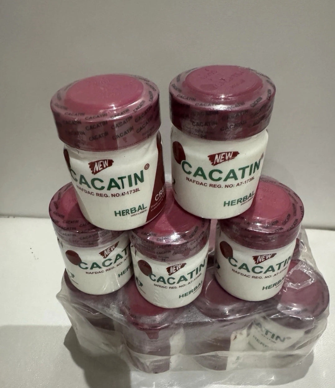 Cacatin Herbal Antiseptic Cream 20g - 2 Pcs Pack for Skin Care Skin Repair Acne
