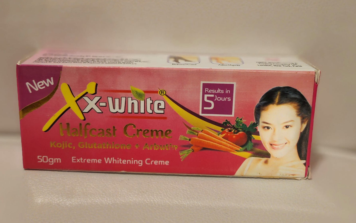 Xx White Half Cast Creme Extreme Whitening Creme 50g for Radiant Skin Care