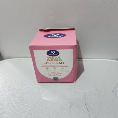 Skeenpoint Beauty Fade Out Lightening Face Cream 50ml for All Skin Action on Skin Tone Sunburn Hyperpigmentation