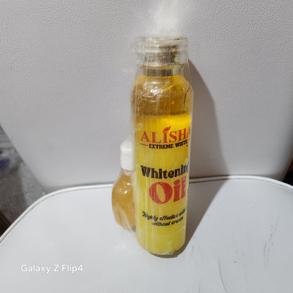 Alisha Extreme White Whitening Body Oil - Highly Effective Formula Without Cream - Ideal for Skin Care