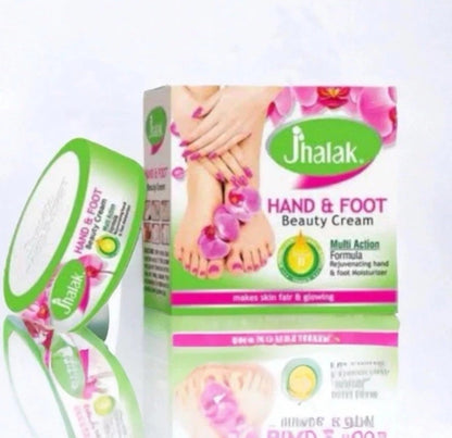 Jhalak Hand & Foot Whitening Cream 30ml for Dark Thighs Underarms Herbal Extracts Multi Action Formula