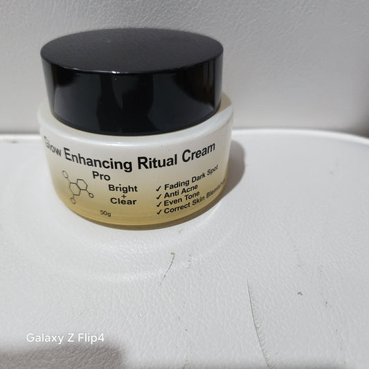 Tagbo Glow Enhancing Ritual Cream Pro Bright Clear 50g for Fading Dark Spots Anti-Aging Even Tone and Correct Skin Tone