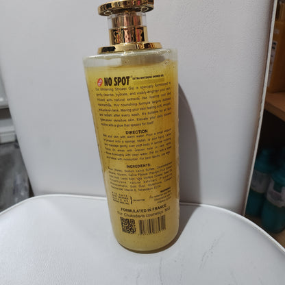 No Spot Gold 24K Extra Whitening Exfoliating Scrub Shower Gel 1000ml for Radiant Skin Care