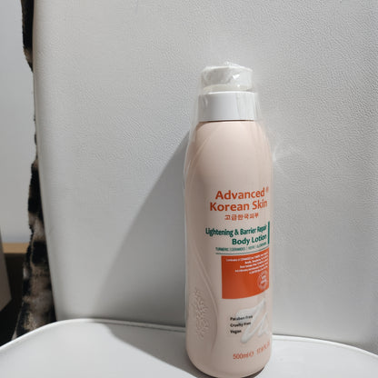 Advanced Korean Skin Lightening & Barrier Repair Body Lotion 500ml Vegan Cruelty Free Paraben Free