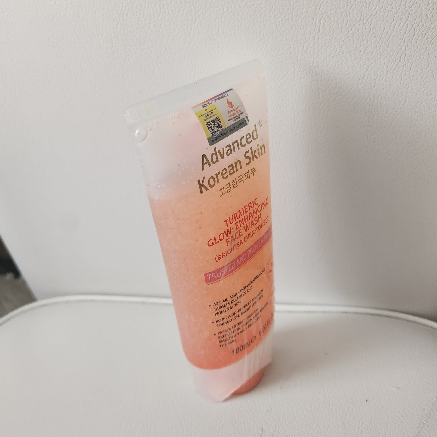 Advanced Korean Skin Turmeric Glow-Enhancing Face Wash 180ml Brighter Even Toned Brightening