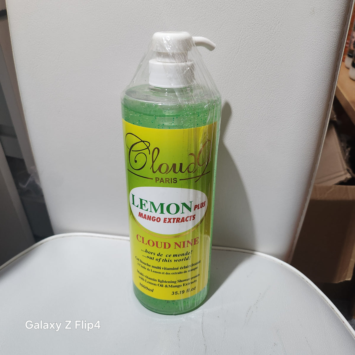 Cloud Nine Lemon Plus Mango Extracts 35.18 fl oz 1000ml Body Wash with Vitamin E & Aloe Vera for Soft Skin