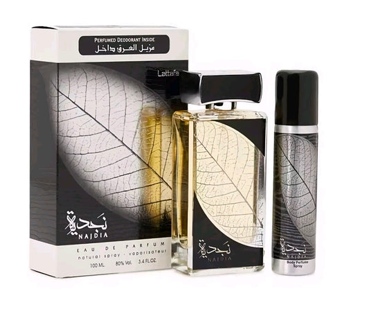 Lattafa Najdia Eau De Parfum 100ml  And Deodorant Spray 50ml Gift Set