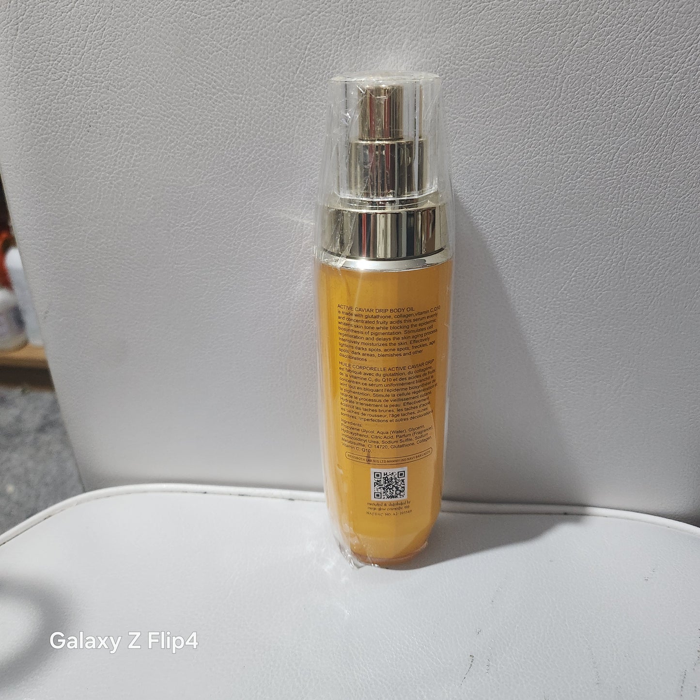 Active E Gluta-C Injection 24K Gold Pure Brightening Body Oil for Radiant Skin Care