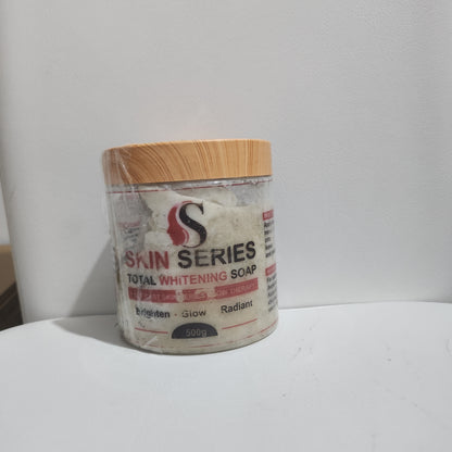 Skin Series Total Whitening Soap 500g - Brighten Glow Radiant Formula for Enhanced Skin Tone
