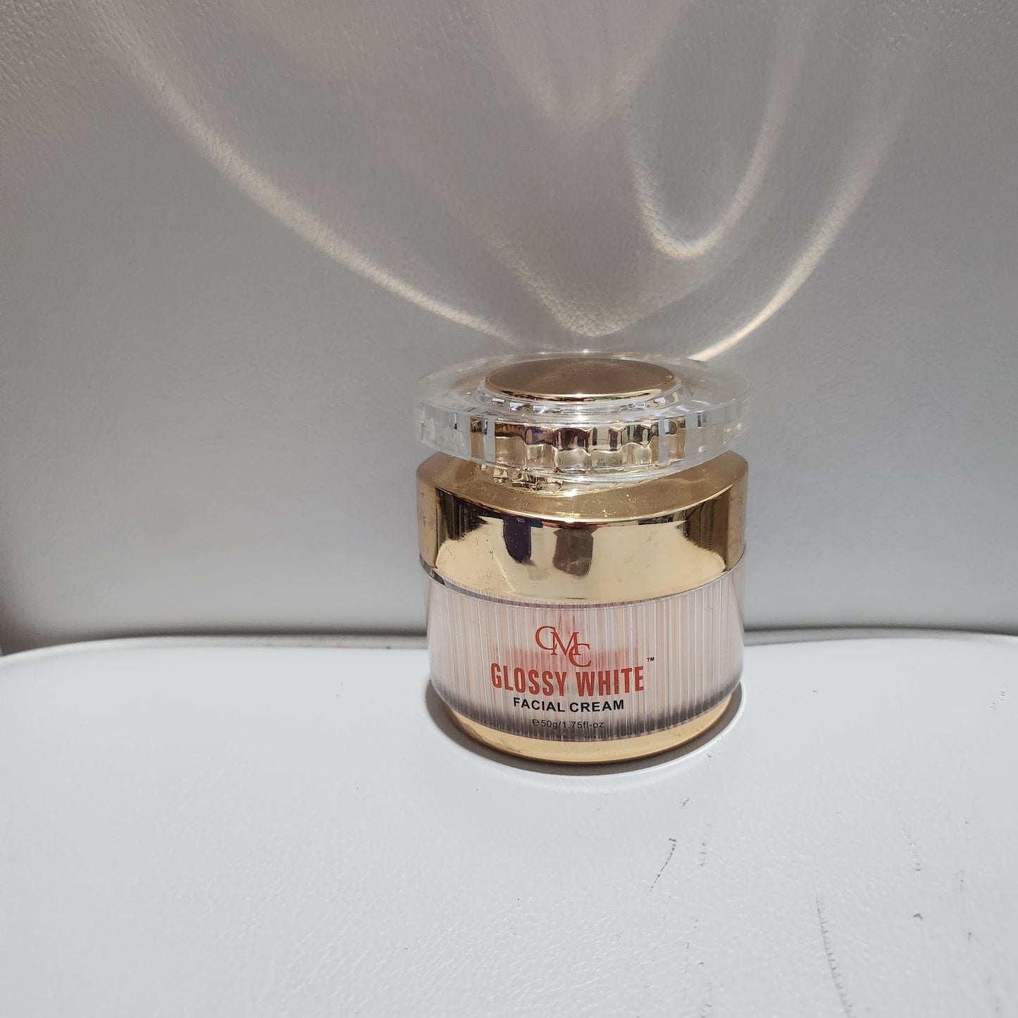 Glossy White Facial Cream - Luxurious Skincare for Radiant Complexion