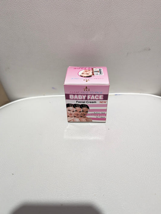 TCI Baby Face Facial Cream New Active Clear Skin in 7 Days