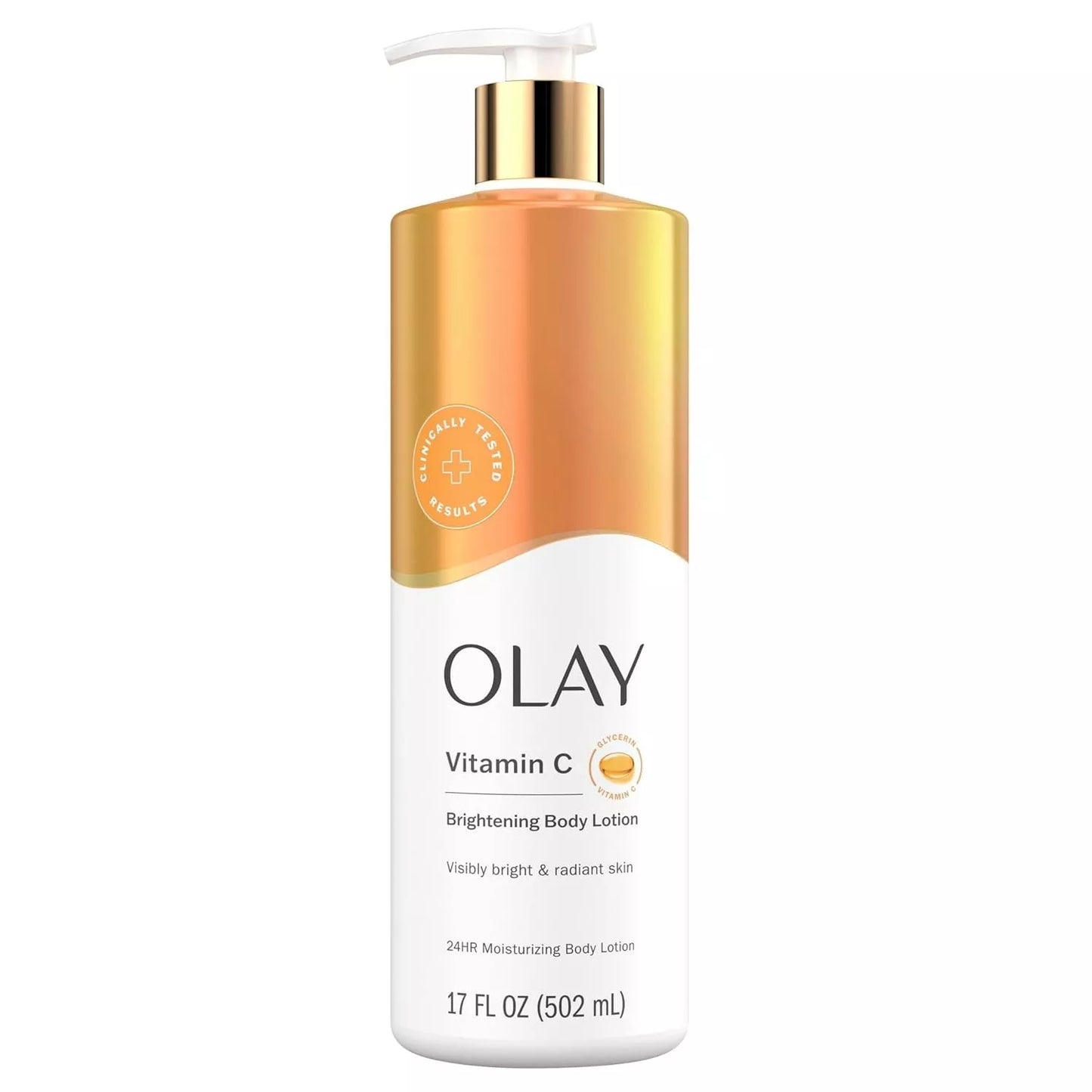 Olay Vitamin C Body Brightening Lotion And Wash Set -with Hydrating Formula