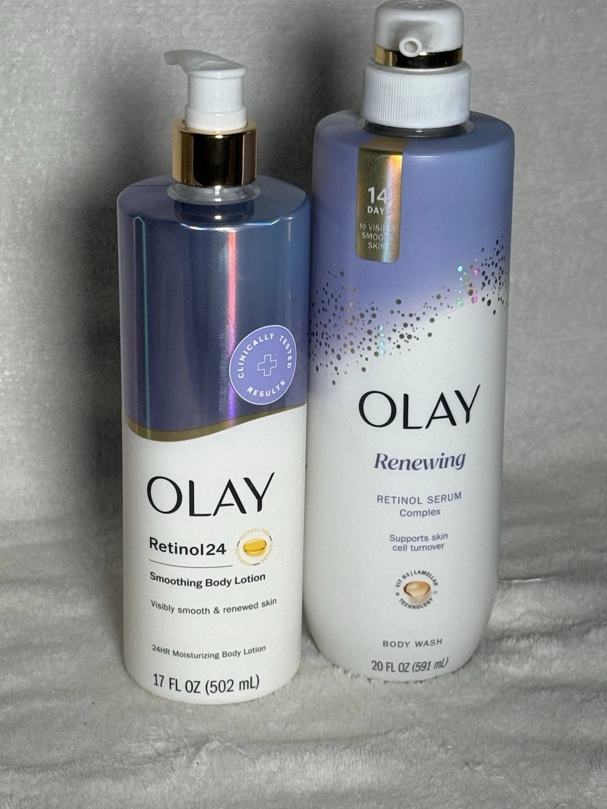 Olay Retinol Body Lotion and Body Wash. 502ml & 591ml(2pack)