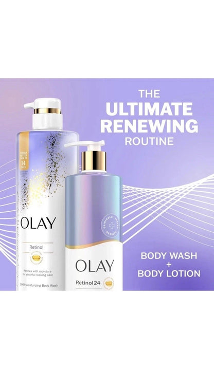 Olay Retinol Body Lotion and Body Wash. 502ml & 591ml(2pack)