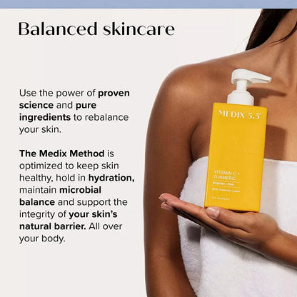 Brand New Medix 5.5 Vitamin C + Turmeric Firming and Brightening Cream 444 ml