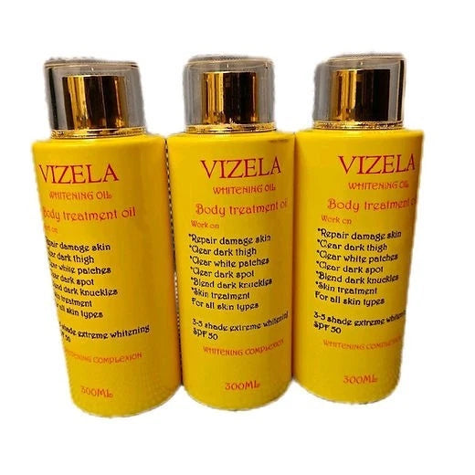 Vizela Whitening Treatment Body Oil with SPF 50 300ml for All Skin Types Repair Damage Clear Dark Spots