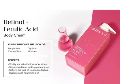 Medix Retinol & Ferulic Acid Age Rewind Body Treatment Cream 5.5 444ml